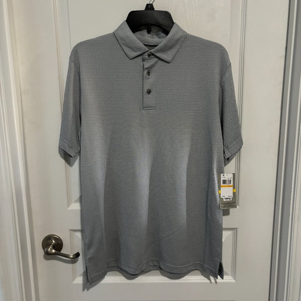 PGA Tour Men's Classic Fit Short Sleeve Golf Polo Shirt, Tradewinds, Size S NEW